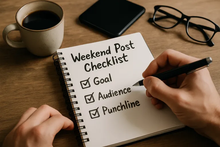 Snelle checklist voor je volgende post