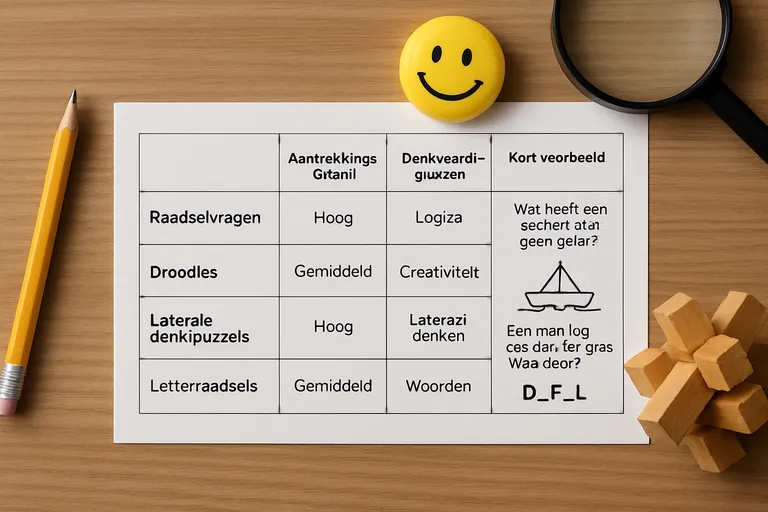 Soorten leuke raadsels