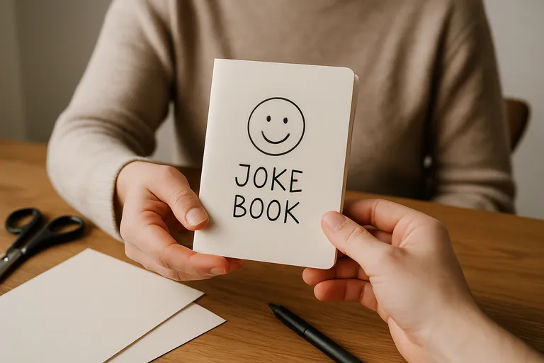 Zelf een moppenboekje maken en cadeau geven