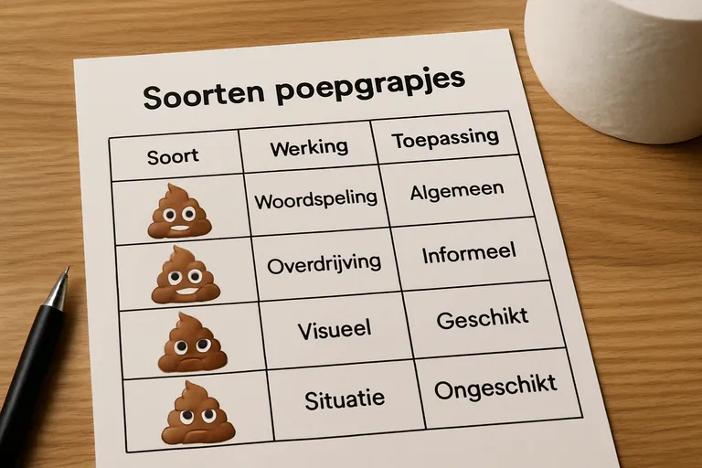 Soorten poepgrapjes